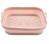 Air Fryer Silicone Pot Square Foldable Air Fryer Silicone Liners Air Fryer Pad Replacement of Flammable Parchment Liner Paper