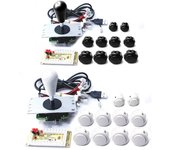 Copy SANWA Game Machine Arcade Console DIY Kit 8 Way Joystick Push Buttons For PC Raspberry Pi Zero Delay USB Board Controller