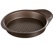 Pyrex Molde Tarta Hondo Acero 26CM Metalizado Fácil de Limpiar Apto Horno y Lavavajillas
