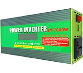 Smart Dual Voltage Inverter 7000W Peak Power LCD Screen Monitoring Multi-Protection Dual USB Ports 12V-72V Compatibility