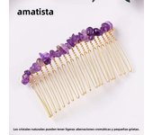 1PC Natural Crystal Amethyst Macadam Jewelry Making Hairpin Women Bridal Hair Accessories Party Wedding Hair Clips Jewelry