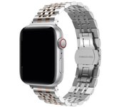 For Apple Watch Band 42mm 46mm 44mm 40mm 41mm 45mm 49mm Metal Bracelet iWatch Series 10 SE Ultra 2 Luxury Stainless Steel Strap