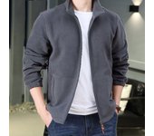 Liner Fleece Jacket Men's Spring, Autumn and Winter Outdoor Fleece Thickened Double-sided Stand-up Neck Cardigan Fleece