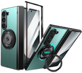 360 Rotating Magnetic Ring Holder Phone Case For Samsung Galaxy Z Fold 6 5 4 3 5G Front Screen Protector Hinge Protective Cover
