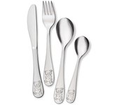 Set cubiertos 4 piezas de acero para cadete LU6139 (Grabado Incluido)
