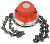 Cortacesped de gasolina Cadena DE TRABAJO Cabeza Set Cepillo de tuerca de Corte Cabeza de Jardín Cortacesped Cadena Cabeza A (Rojo) Pd8cc
