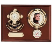 Arte Mar - Metopa de 22x17x6cm con Escafandra, Reloj, Porta-foto y Termómetro