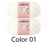 2pcs X100g Hand Knitting Thread Yarn Crochet DIY Doll Yarn For Hand Knitting DIY Hats Scarves