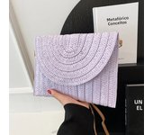Summer Beach Straw Clutch Bag Cute Crossbody Bag for Women Travel Shoulder Bags Purse Ladies Casual Wicker Handbags