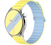 Magnetic loop For Samsung Galaxy watch 6 5 4 Classic 20MM 22mm Silicone bracelet Amazfit Bip 5/3 pro/Balance/GTS/GTR 4-3 strap