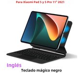 HUWEI Folio Magic Keyboard For Xiaomi Pad 5 6 Pro for Mi Pad 6 5 Pro 11" Smart Case Portuguese Spanish Arabic French keyboard