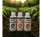 Biobizz TryPack Outdoor 250 ml Estimulador de crecimiento, floración, Mejorador de suelo.
