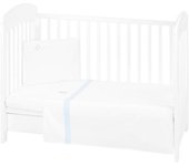Conjunto jogo de cama bordado 3pçs 60x120cm Kikka Boo Dream Big Azul