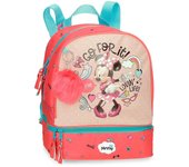 Disney Minnie Mochila de 23 cm x 28 cm x 13 cm fabricada en microfibra. Multicolor