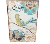 Rebecca Furniture Cubo de Basura Papelera Oficina Mdf Canvas Blanco 26x20x20