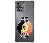 Funda Silicona Antigolpes para Motorola Edge 30 Fusion 5G diseño Hombre Escalada Dibujos