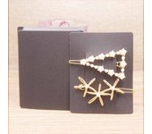 50 pc 7x9cm kraft paper black and white color jewelry packaging hairpin card white paper hairpin display card label