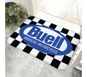 1pc B-Buells American Racing Motorcycle Floor Mat Floor Mat Anti-Slip Kitchen Bedroom Handmade Tufted Rug Carpet Living Room