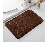 Cobblestone Embossed Bathroom Bath Mat Non-slip Carpets In Wash Basin Bathtub Side Floor Rug Shower Room Doormat Memory Foam Pad