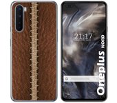 Tumundosmartphone Funda Gel Tpu para OnePlus Nord diseño Cuero 01 Dibujos