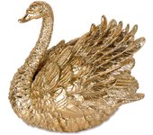 Cisne dorado 16cm felix  Material: Resina Medidas (Ancho*Alto*Fondo): 16.5*16*10.5Presume de casa