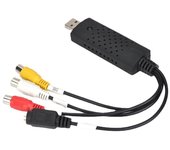 Cable y adaptador para CCTV, convertidor de audio y vídeo USB, convertidor de VHS a digital, edición de vídeo desde cualquier fuente analógica, incluyendo VHS, DVD y VCR.
