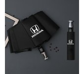 Lluvia a prueba de viento 10-Bone Auto Logo Umbrella