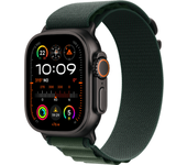Apple Watch Ultra 2 GPS+Cellular 49mm Black Titanium Belt Alpine Loop Dark Green-M Size