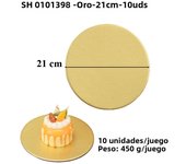 Golden Coated Round Cake Board Diameter 10-30CM Available Cake Cardboard Cake Dessert Tray Pastry Circle Cardboard Base
