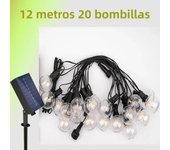 Solar Led G40 Globe Garland Street Fairy String Light Wedding Bulb Outdoor Lamp For Party Holiday Garden Lights