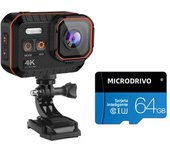 VIRAN true 4K HD action camera IPX8 waterproof gopro the same camera sports DV outdoor camera Anti-shake motorbike car recorder