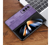 3D Embossing Case for Samsung Galaxy Z Fold 5 4 3 Fold5 Fold4 5G Cover Soft Matte Leather Full Camera Protect Shell Fundas Coque