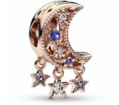 Charm Pandora Rose Estrella y Luna Creciente