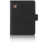 PU Leather Passport Holder Covers Case Waterproof Travel Credit Card Wallet Passport Book for Women/Men Buckle Passport Cover