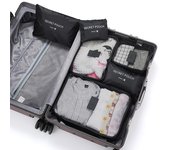 6 Pcs Travel Clothes Storage Waterproof Bags Portable Luggage Organizer Pouch Packing Cube 6 Colors Local Stock Hot Selling