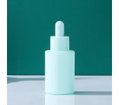 30ml Macaron Glass Dropper Bottle Small Frosted Essential Oil Serum Container Portable Skin Care Cosmetics Jar Can Simple