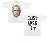 Eminem Portrait Printed Short Sleeve T-Shirt Avatar Hip Hop Rap Loose American Round Neck Fashion Casual Oversized Short Sleeve