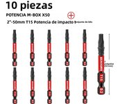 Geinxurn Impact Tough Magnetic Screwdriver Bit Set,  Torx Head Power Bits, S2 Alloy Steel Star Bits with Storage M-Box