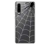 Tumundosmartphone Funda Gel Transparente para Huawei P30 diseño Araña Dibujos