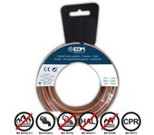 EDM Carrete Cablecillo Flexible 1,5mm Marrón Libre de halógenos 20m - EDM - 28417 Cablecillo Material Eléctrico Cable Eléctrico