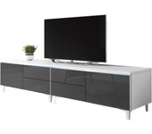 Mueble TV Nashville 128 , Muebles ES, LED, Blanco, 200 x 43 x 45cm
