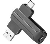 2in1 U Disk 128GB 64GB 32GB USB2.0 Type-C Interface Smartphone Computer Mutual Transmission Portable USB Memory pen drive Metal