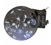 Gerimport Bola de Cristal 20 Microled Blanco para Decoración Navideña