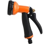 Pistola riego jardin manguera metal soft-touch 10 posiciones