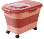 Dog Food Storage Container Collapsible Dog Food Container with Clear Lid Scoop Pet Food Storage Containers Dry Food For Dog Cats