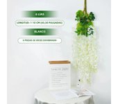 110cm Artificial Flower Vine Ivy Leaf Garland for Home Wall Plant Fake Wisteria Flower Party Rooftop Wedding Flower Arch Decor