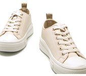 deportivas mujer bigger-z beige con cierre cordones y tipo de puntera redonda