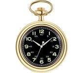 New classic retro luminous straight plate uncovered double Arabic numeral mechanical pocket watch suitable for men and women