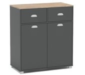 Buffet de cocina bajo gris Bakery2 mueble auxiliar de almacenamiento