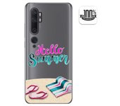 Tumundosmartphone Funda Gel Transparente para Xiaomi Mi Note 10 diseño Summer Dibujos